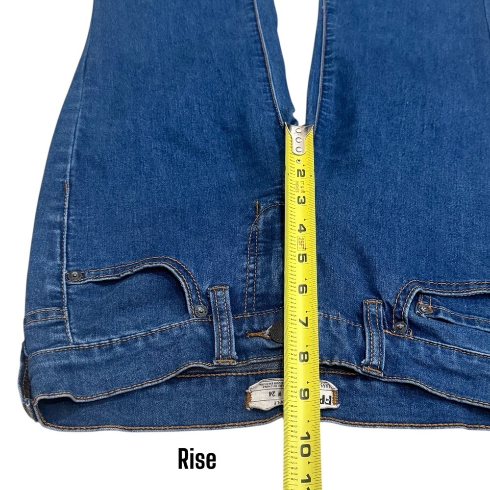 Free People Flare Stretch Jeans Retro‎ Country Cowgirl Rodeo Size 24 - Picture 8 of 10